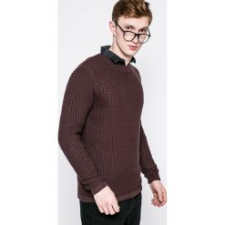 Only & Sons - Sweter. Szare swetry przez głowę męskie Only & Sons, z bawełny, z okrągłym kołnierzem. W wyprzedaży za 69.90 zł.