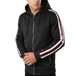 Bluza turystyczna męska Geographical Norway Gorland. Czarne bluzy męskie Geographical Norway, m, bez wzorów, bez kaptura. Za 175.84 zł.