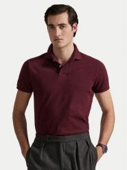 Polo Ralph Lauren Polo 710536856343 Bordowy Regular Fit. Czerwone koszulki polo męskie Polo Ralph Lauren, m, bez wzorów, z bawełny, bez ramiączek. Za 529.99 zł.