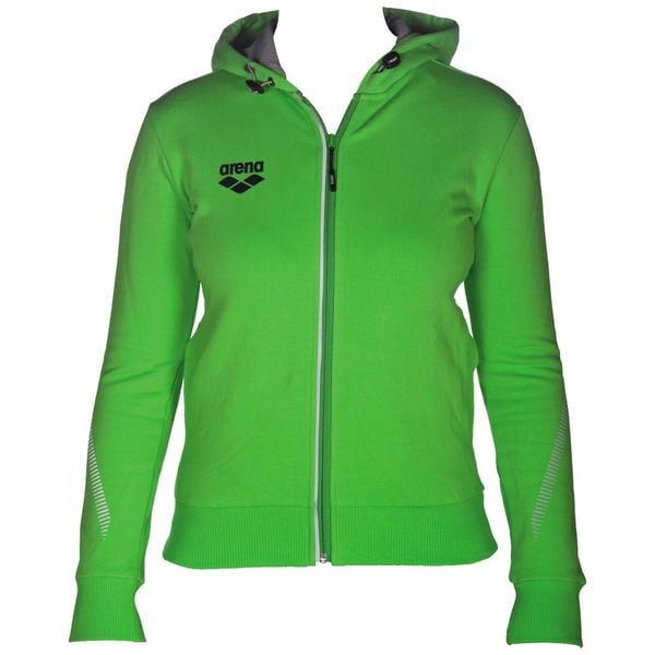 Bluza damska Arena Team Line Hooded Jacket z kapturem. Zielone bluzy damskie Arena, xs, bez wzorów, z kapturem. Za 152.59 zł.