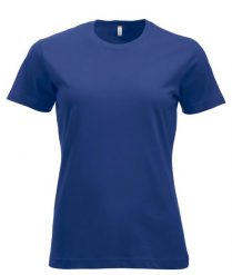 Clique New Classic-T Women – Klasyczny T-shirt z ringspun bawełny – blue. Niebieskie t-shirty damskie CLIQUE, m, bez wzorów, z bawełny, klasyczne, bez kołnierzyka. Za 104.39 zł.