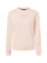 Armani Exchange Bluza Kobiety Bawełna różowy, XL. Czerwone bluzy damskie Armani Exchange, xl, bez wzorów, z bawełny, bez kaptura. Za 279.95 zł.