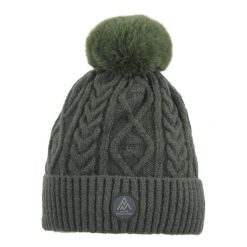 Czapka Peak Mountain Montchat. Zielone czapki i kapelusze damskie Peak Mountain, na zimę, bez wzorów, sportowe. Za 66.45 zł.