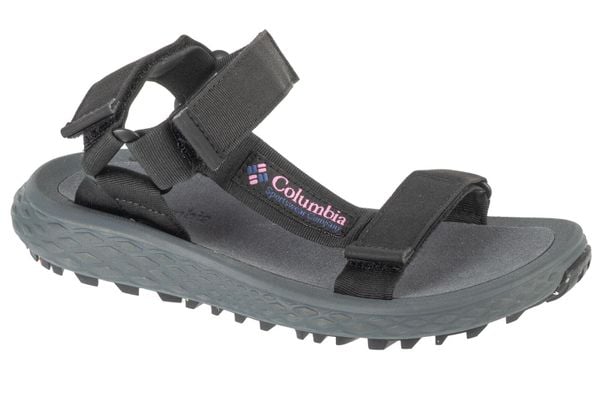 Sandały damskie, Konos Globetrot Sandal W. Czarne sandały damskie Columbia, bez wzorów, z materiału, bez obcasa, bez zapięcia. Za 219.99 zł.