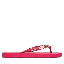 Japonki Banana Moon. Czerwone klapki damskie Banana Moon, bez wzorów, bez obcasa. Za 189.99 zł.