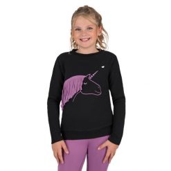 Sweterek dla dziewczynki QHP Lize. Czarne swetry dla dziewczynek QHP, bez wzorów, młodzieżowe, bez kołnierzyka, bez ramiączek, bez kaptura. Za 173.00 zł.