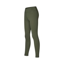 Legginsy do jazdy konnej z średnim gripem dla kobiet Kingsland Vera. Zielone legginsy damskie KINGSLAND, bez wzorów, do jazdy konnej. Za 398.00 zł.