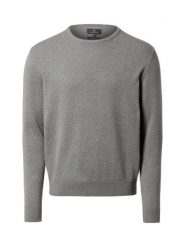 Nils Sundström sweter z dzianiny Mężczyźni Bawełna szary, XXXL. Szare swetry przez głowę męskie Nils Sundström, m, bez wzorów, z bawełny, bez kołnierzyka. Za 199.95 zł.