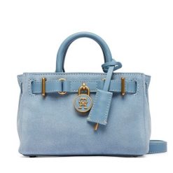 Torebka Tommy Hilfiger. Niebieskie torebki do ręki damskie Tommy Hilfiger, bez wzorów, klasyczne, bez dodatków. Za 849.99 zł.