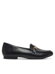 DeeZee Loafersy 10-633 Czarny. Czarne mokasyny damskie DeeZee, ze skóry. Za 99.99 zł.