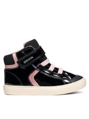 Geox Sneakersy B Gisli Girl B461MA 00254 C9289 S Czarny. Czarne buty sportowe dziewczęce Geox, bez wzorów, ze skóry, bez zapięcia. Za 209.99 zł.
