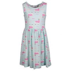 Happy Girls Sukienka Dziewczęca 140 Jasnoniebieska. Szare sukienki dla dziewczynek Happy Girls, z aplikacjami, bez ramiączek. Za 92.00 zł.