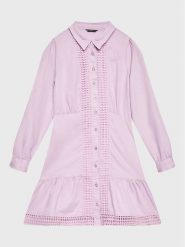 Guess Sukienka koszulowa J3RK04 WE8R0 Różowy Regular Fit. Czerwone sukienki dla dziewczynek Guess, z aplikacjami, z lyocellu, bez ramiączek. Za 199.99 zł.