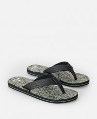 Japonki męskie Rip Curl Ripper Bloom. Zielone klapki męskie Rip Curl, z materiału, sportowe. Za 129.99 zł.