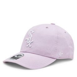 Czapka z daszkiem 47 Brand. Fioletowe czapki i kapelusze męskie 47 Brand, bez wzorów. Za 79.99 zł.