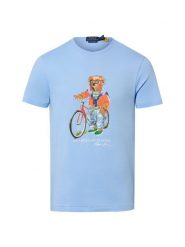 Polo Ralph Lauren Koszulka Mężczyźni Bawełna niebieski, M. Niebieskie koszulki polo męskie Polo Ralph Lauren, m, bez wzorów, z bawełny, bez ramiączek. Za 479.95 zł.