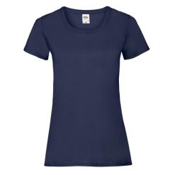 Koszulka Damska Valueweight. Niebieskie koszulki sportowe damskie Fruit of the Loom, xl, bez wzorów, bez kołnierzyka, bez ramiączek, trekkingowe. Za 30.99 zł.