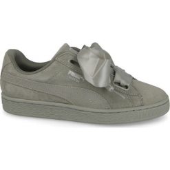 Zielone Buty Puma Suede Heart Pebble W 365210 02. Zielone obuwie sportowe damskie Puma, bez wzorów, z materiału, Adidas Advantage. W wyprzedaży za 269.00 zł.