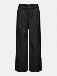 ONLY Spodnie materiałowe Stella 15338662 Czarny Wide Leg. Czarne spodnie materiałowe damskie Only, l, bez wzorów, z bawełny. Za 119.99 zł.