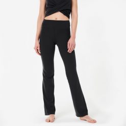Spodnie do jogi damskie Kimjaly Premium flare. Czarne spodnie materiałowe damskie KIMJALY, m, bez wzorów, z elastanu. W wyprzedaży za 159.99 zł.