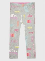 Guess Legginsy K3RB00 K6YW3 Szary Slim Fit. Szare legginsy dla dziewczynek Guess, z aplikacjami, z syntetyku. Za 159.99 zł.