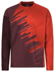 Koszulka rowerowa M Moab LS T-Shirt VI. Czerwone t-shirty męskie Vaude, m, bez wzorów, z materiału, bez kołnierzyka. Za 315.15 zł.