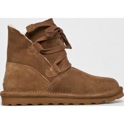 Bearpaw - Śniegowce Zora. Brązowe śniegowce i trapery damskie Bearpaw, z materiału. W wyprzedaży za 379.90 zł.