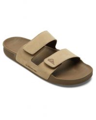 Sandały wsuwane dla Mężczyzn RIVI LEATHER Beżowy. Brązowe sandały męskie Quiksilver, z gumy, bez zapięcia. Za 349.99 zł.