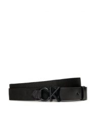 Calvin Klein Pasek Męski Ck Metal Minimal Webbing 30Mm K50K511566 Czarny. Czarne paski damskie Calvin Klein, bez wzorów, z materiału. Za 209.99 zł.