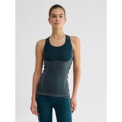 Damski bezszwowy tank top Hummel Clea. Niebieskie obuwie sportowe damskie Hummel, bez wzorów, z dzianiny, na fitness i siłownię. Za 161.50 zł.