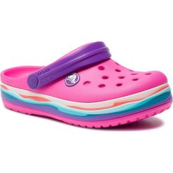 Klapki CROCS - Crocband Wavy Band Clog K 205697 Neon Magenta. Sandały dziewczęce marki Crocs. Za 149.00 zł.