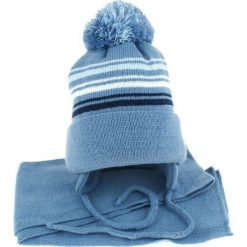 Czapka dziecięca z szalikiem CZ+S 018A niebieska r. 46-50. Czapki dla dzieci marki Proman. Za 45.25 zł.