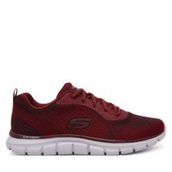 Buty na siłownię Skechers. Czerwone buty sportowe męskie Skechers, bez zapięcia, na fitness i siłownię. Za 219.99 zł.