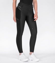 Dziewczęce legginsy jeździeckie z pełną przyczepnością ELT Susann. Czarne legginsy dla dziewczynek ELT, bez wzorów, z elastanu, długie. Za 369.00 zł.