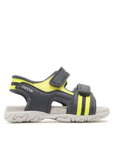 Geox Sandały B Sandal Flaffee Boy B3559C000CEC4502 M Granatowy. Niebieskie sandały chłopięce Geox, ze skóry, bez zapięcia. Za 209.99 zł.