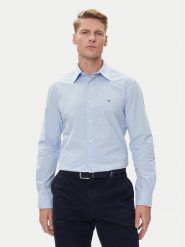 Tommy Hilfiger Koszula MW0MW39438 Błękitny Regular Fit. Niebieskie koszule męskie Tommy Hilfiger, m, bez wzorów, z bawełny, bez kołnierzyka, bez ramiączek. Za 299.99 zł.