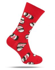 Skarpetki Bawełniane - Tematyczne - Czerwone, Nutella. Czerwone skarpety męskie His Story, bez wzorów, z bawełny. Za 29.99 zł.