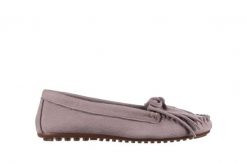 Mokasyny Bayla-161 093 388 6005 Srebrny Szary 161043, Skóra naturalna - 36. Szare mokasyny damskie Bayla, ze skóry, klasyczne. W wyprzedaży za 89.10 zł.