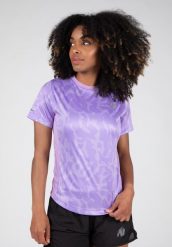 Raleigh Koszulka ilac. Fioletowe koszulki sportowe damskie GORILLA WEAR, m, bez wzorów, z poliesteru, bez kołnierzyka, bez ramiączek, na fitness i siłownię. Za 168.00 zł.