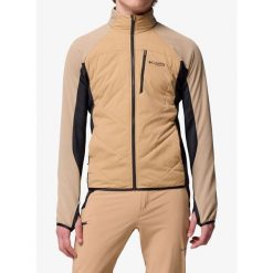 Kurtka hybrydowa Columbia Arctic Crest Hybrid Full Zip. Brązowe kurtki męskie Columbia, l, bez wzorów, z polaru, sportowe, bez kaptura. Za 456.69 zł.