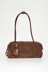 Torebka damska zamszowa baguette Holdall Sling MAX MARA ACCESSORI. Plecaki damskie Max Mara Accessori, bez wzorów, z zamszu. Za 5,129.00 zł.