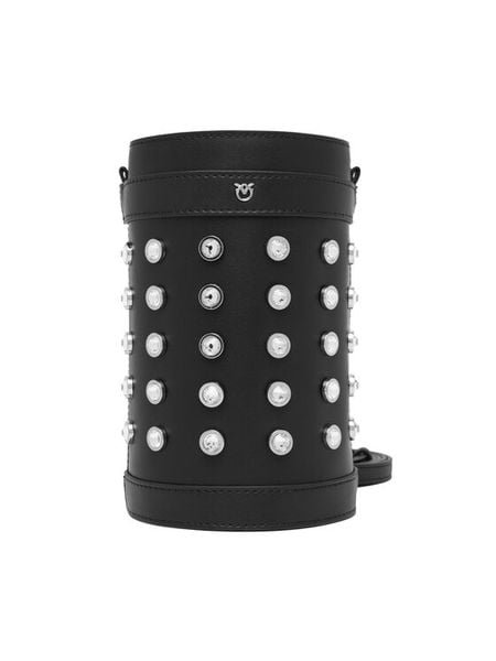 PINKO Torebka Mini Bucket AI 25-26 PLTT 105911 A2XQ Czarny. Czarne listonoszki damskie Pinko, bez wzorów, ze skóry, bez dodatków. Za 1,649.00 zł.