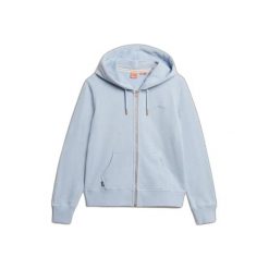 Damska bluza z kapturem zapinana na zamek Superdry Essential. Niebieskie bluzy damskie Superdry., s, bez wzorów, z materiału, z kapturem. Za 339.45 zł.