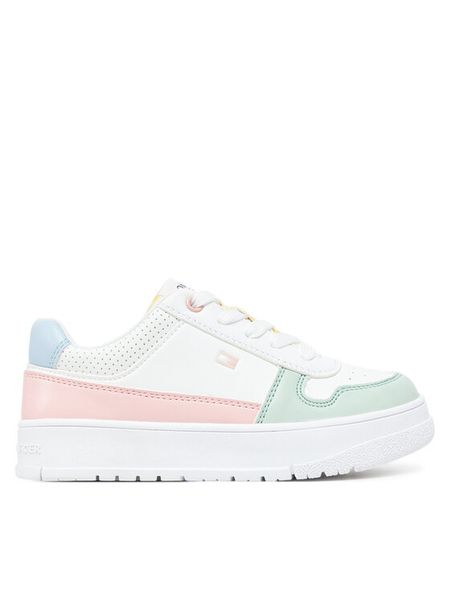 Tommy Hilfiger Sneakersy Low Cut Lace-Up Sneaker T3A9-33740-1355 M Biały. Białe buty sportowe dziewczęce Tommy Hilfiger, bez wzorów, ze skóry, bez zapięcia. Za 259.99 zł.