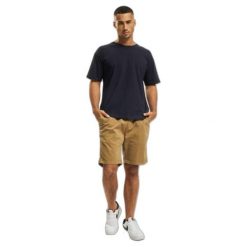 Szorty do joggingu z twillu Urban Classics Stretch. Brązowe spodnie materiałowe męskie Urban Classics, m, bez wzorów, eleganckie. W wyprzedaży za 112.00 zł.