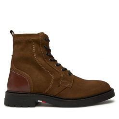 Kozaki Tommy Hilfiger. Brązowe kozaki męskie Tommy Hilfiger. Za 749.99 zł.