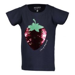 Blue Seven Koszulka Dziewczęca Z Cekinami 92 Niebieski. Bluzki dla dziewczynek marki Blue Seven. W wyprzedaży za 44.00 zł.