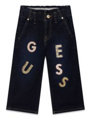 Guess Jeansy K6BA02 D2167 Granatowy Bootcut Fit. Niebieskie jeansy dla dziewczynek Guess, z bawełny. Za 214.99 zł.