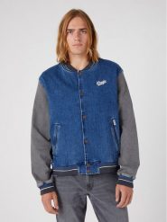Wrangler Kurtka bomber Baseball W48272Z90 112331618 Niebieski Regular Fit. Niebieskie kurtki męskie Wrangler, m, bez wzorów, z bawełny, bez kaptura. Za 439.99 zł.