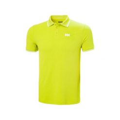 Polo Helly Hansen Kos. Zielone koszulki polo męskie Helly Hansen, bez wzorów, z materiału, bez kołnierzyka, bez ramiączek, żeglarskie. W wyprzedaży za 263.00 zł.